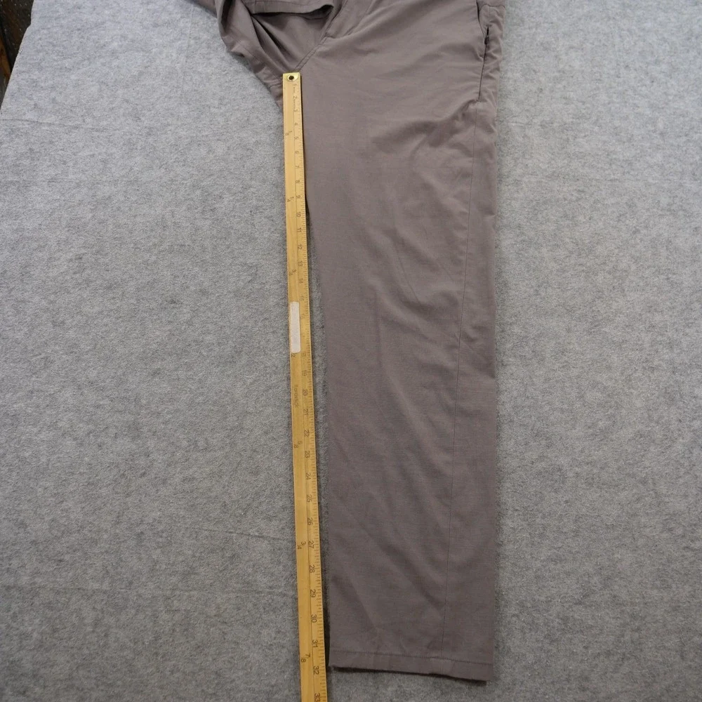 Vuori Aim Pants Mens 34 Brown Slim Fit Performance Travel Stretch Chino